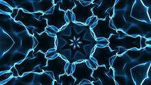 Blue Kaleidoscope Motion Background