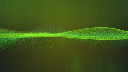 Wall Mural - vector waves with light showing through. ultra high definition 4k animation loop.