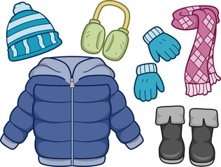 Sticker - Winter Clothing