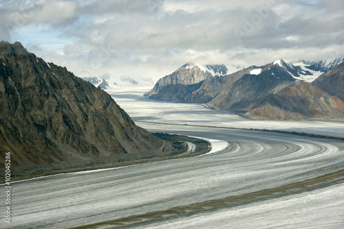 Fotografie, Obraz Kaskawulsh Glacier and Mountains, Kluane National Park, Yukon 01