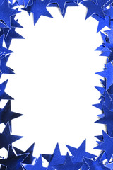 Poster - Blue stars frame