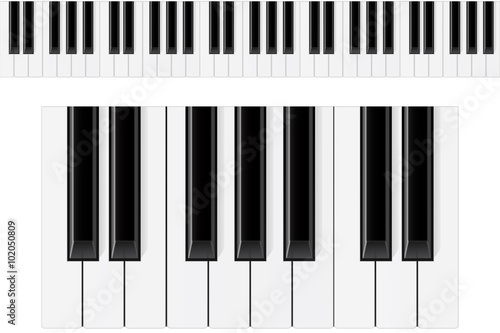 Dekoracja na wymiar  klawisze-pianina