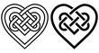 Intertwined Heart in Celtic Knot