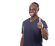 thumbs up from handsome black man