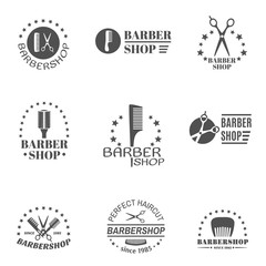 Poster - Barber Shop Label Set