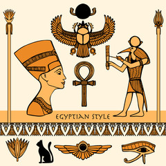 Wall Mural - Egypt Color Set