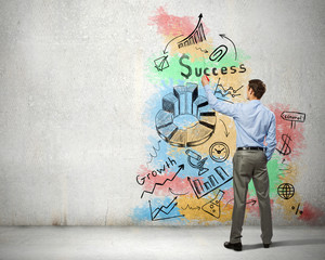 Wall Mural - Business strategy and planning 