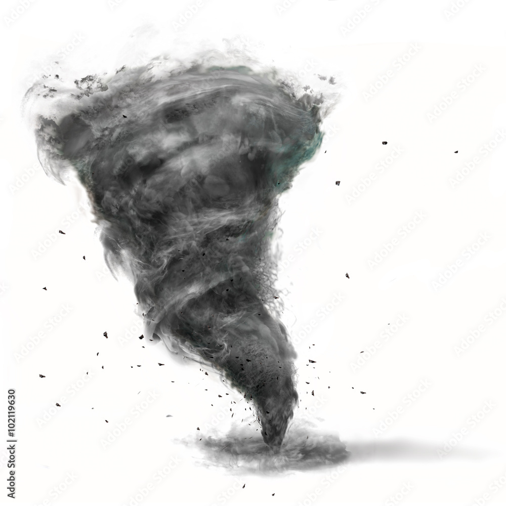 tornado on white background Stock Illustration | Adobe Stock