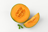 fresh cantaloupe melon