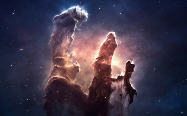 Wall Mural - nebula and stars in deep space, glowing mysterious universe. elements of this image furnished by nas