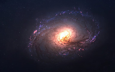 Wall Mural - awesome spiral galaxy many light years far from the earth. elements furnished by nasa