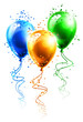 Ilustracja kolorowych balonów