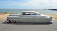 Classic Olds Pontiac Cadillac On Felixstowe Seafront.
