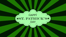 St. Patrick's Day Retro Background