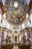 interior of church of benedictine monastery in Altenburg, Lower