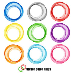 Wall Mural - abstract vector background, color ring