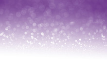 Purple Glitter Surface With Purple Light Bokeh With White Empty Copyspace