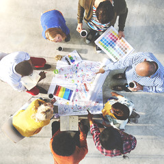 Sticker - People Meeting Social Communication Corporate Teamwork Concept