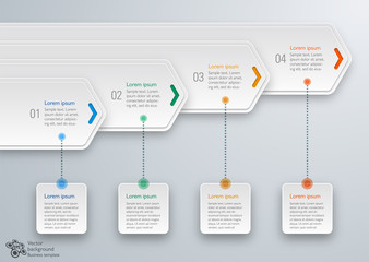 Wall Mural - Infographics Vector Background Workflow