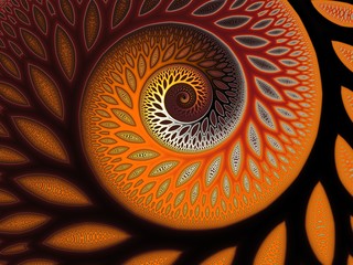 Fototapete -  Fractal artwork for creative design