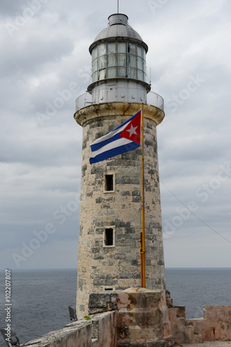 Nowoczesny obraz na płótnie Lighthouse of El Morro castle at Havana