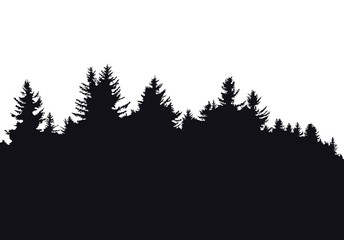 Forest silhouetta