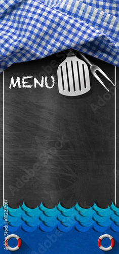 menu-seafood-tablica-z-blue-waves-blackboard