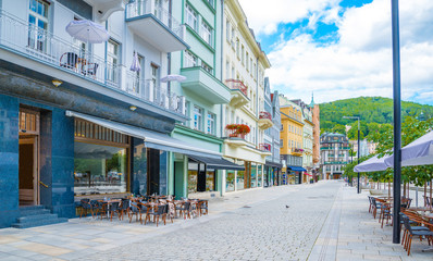 Wall Mural - World-famous for its mineral springs, the town of Karlovy Vary (