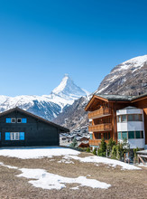 A Small Switzerland Village Near Matterhorn
