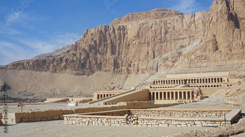 Naklejka - mata magnetyczna na lodówkę Totentempel der Hatschepsut in Theben, Ägypten