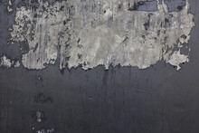 Cement Mortar Wall Texture With Black Paint Grunge Background