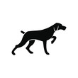 Hunting dog black simple icon