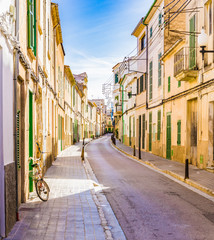 Fototapete - View of an mediterranean old town street