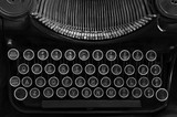 Fototapeta  - Typewriter black and white