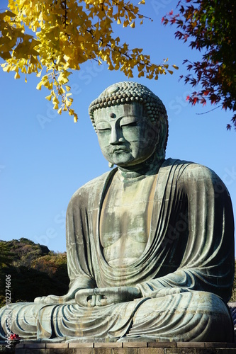 Cuadros en Lienzo El Gran Buda de Amida de Kamakura (Daibutsu) en el Templo de Kotoku-in