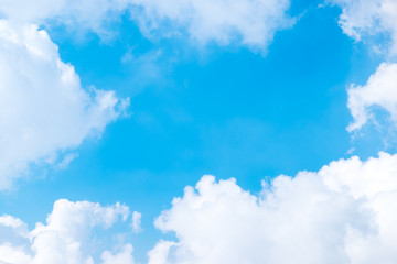Wall Mural - nice blue sky with cloudy, nature background,view form airplane