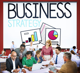 Canvas Print - Business Strategy Marketing Operations Plan Development Concept