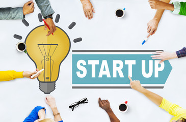 Sticker - Start Up Launch Business Growth Success Concept