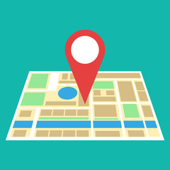 Sticker - navigation map icon