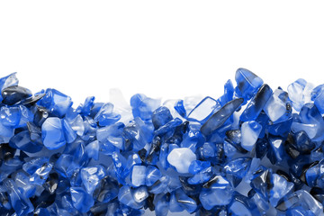 Wall Mural - Blue gems isolated