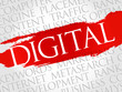 © dizain - DIGITAL word cloud, business concept