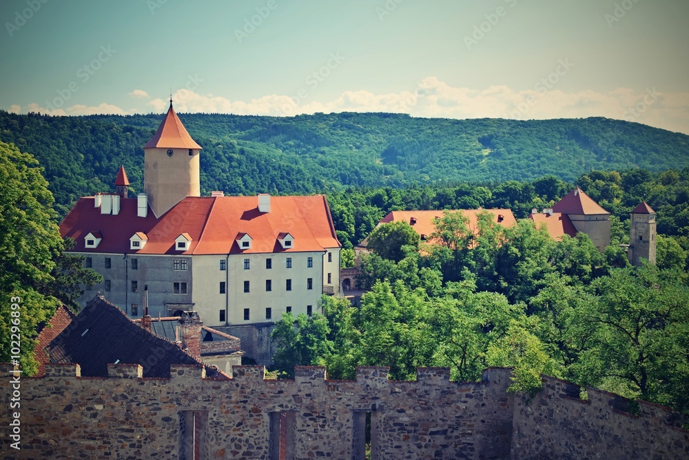 Obraz na płótnie Veveri castle, Brno city, Czech republic w salonie