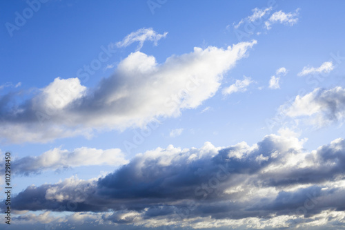 Naklejka ścienna Blue sky with clouds