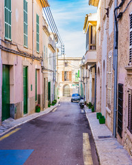 Fototapete - View of an narrow mediterranean street