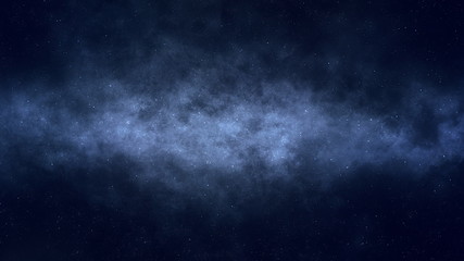 Wall Mural - flying through a gas clouds in the deep space. loop