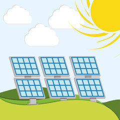 Poster - solar energy vector