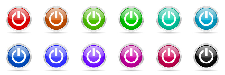 Aufkleber - power vector icons set