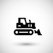 Crawler bulldozer icon