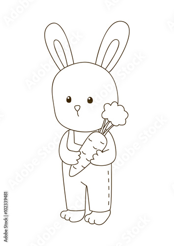 930+ Cute Coloring Book Bunnies Free Images