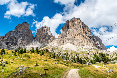 Fotografie, Tablou Lift in the beautiful Mountains of Dolomites, Italy